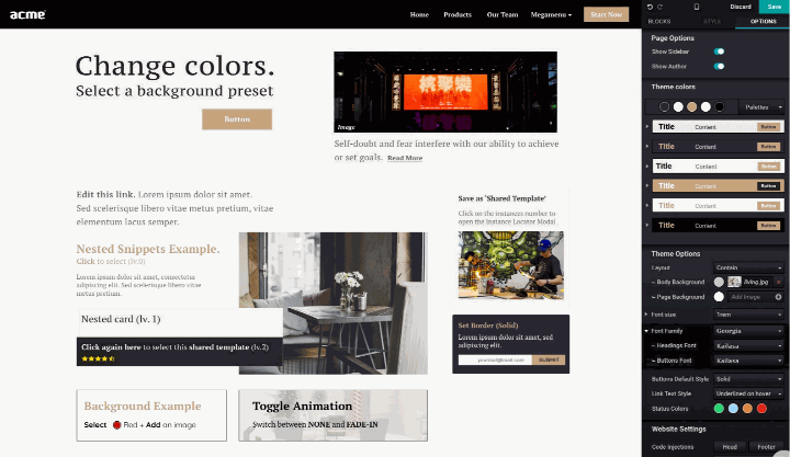 Create an Odoo event website