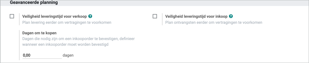 Overview of advanced planning safety margins