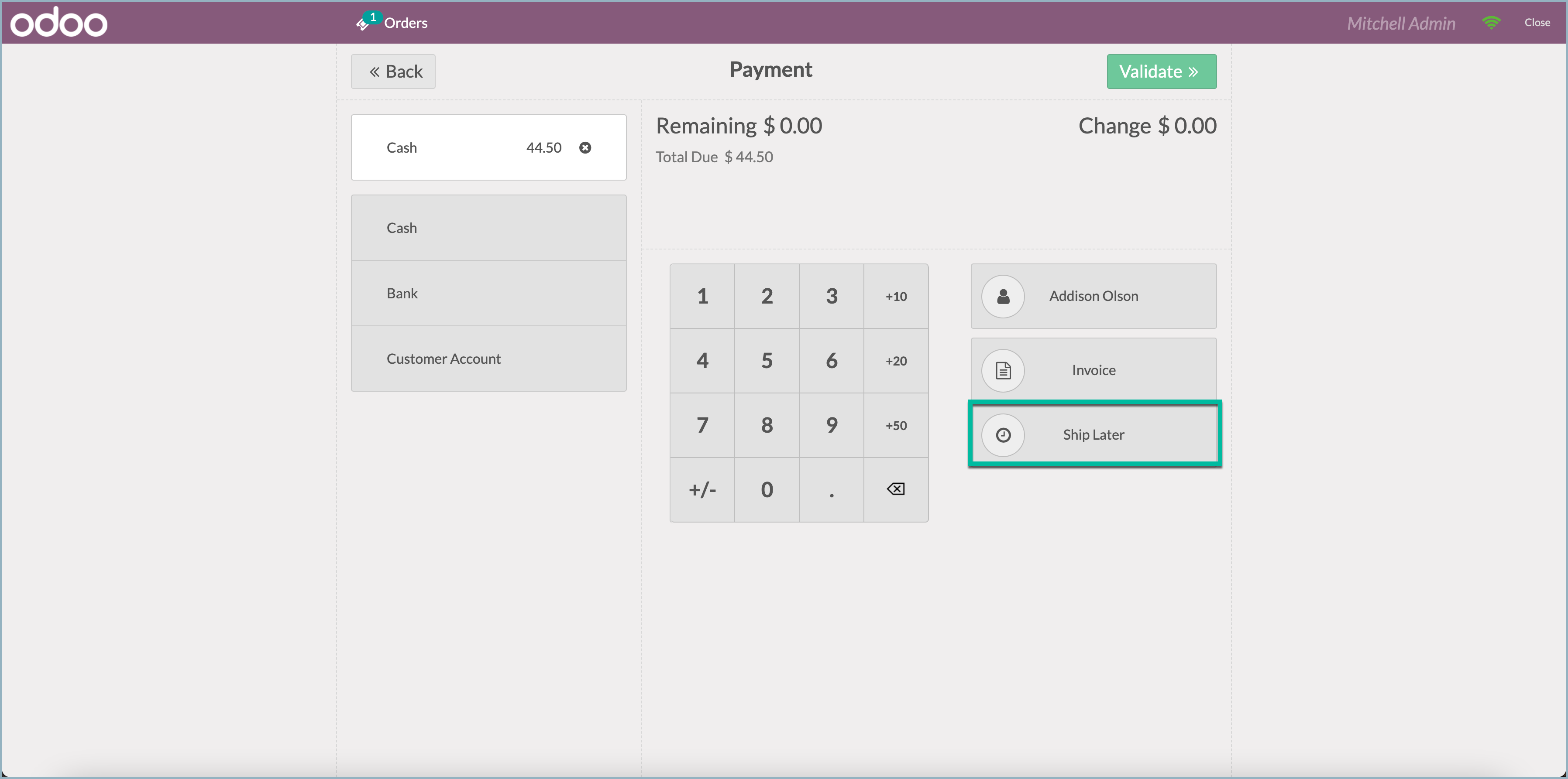 Odoo - Producten naleveren
