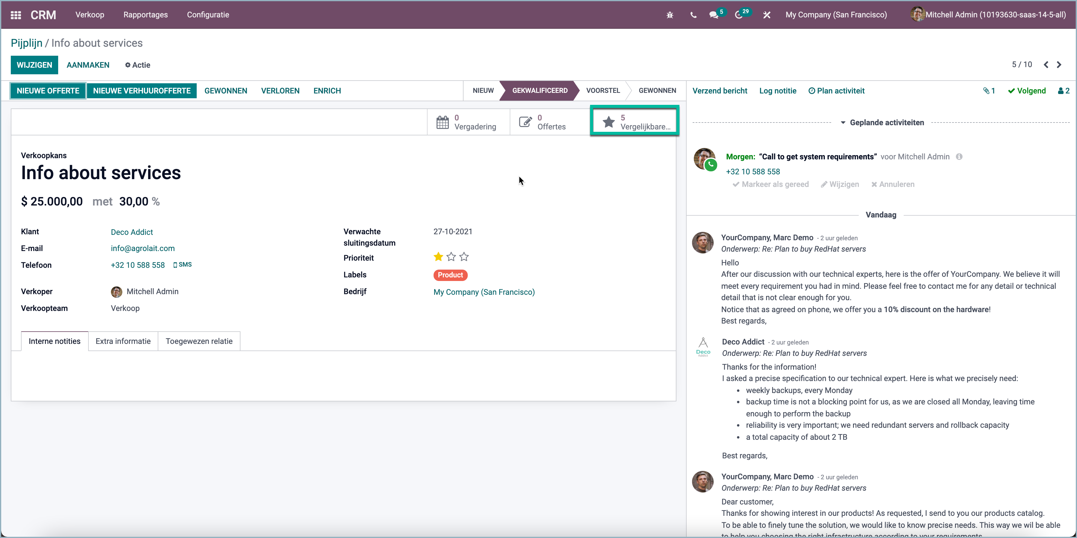 Odoo Overview of other sales opportunities - Odoo Experts