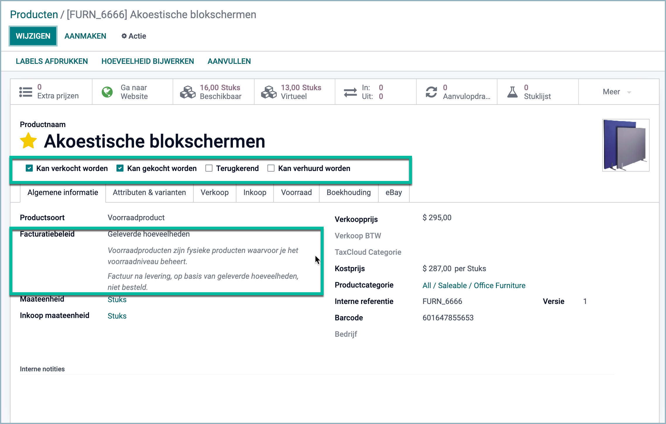 Odoo Improved display of product information - Odoo Experts