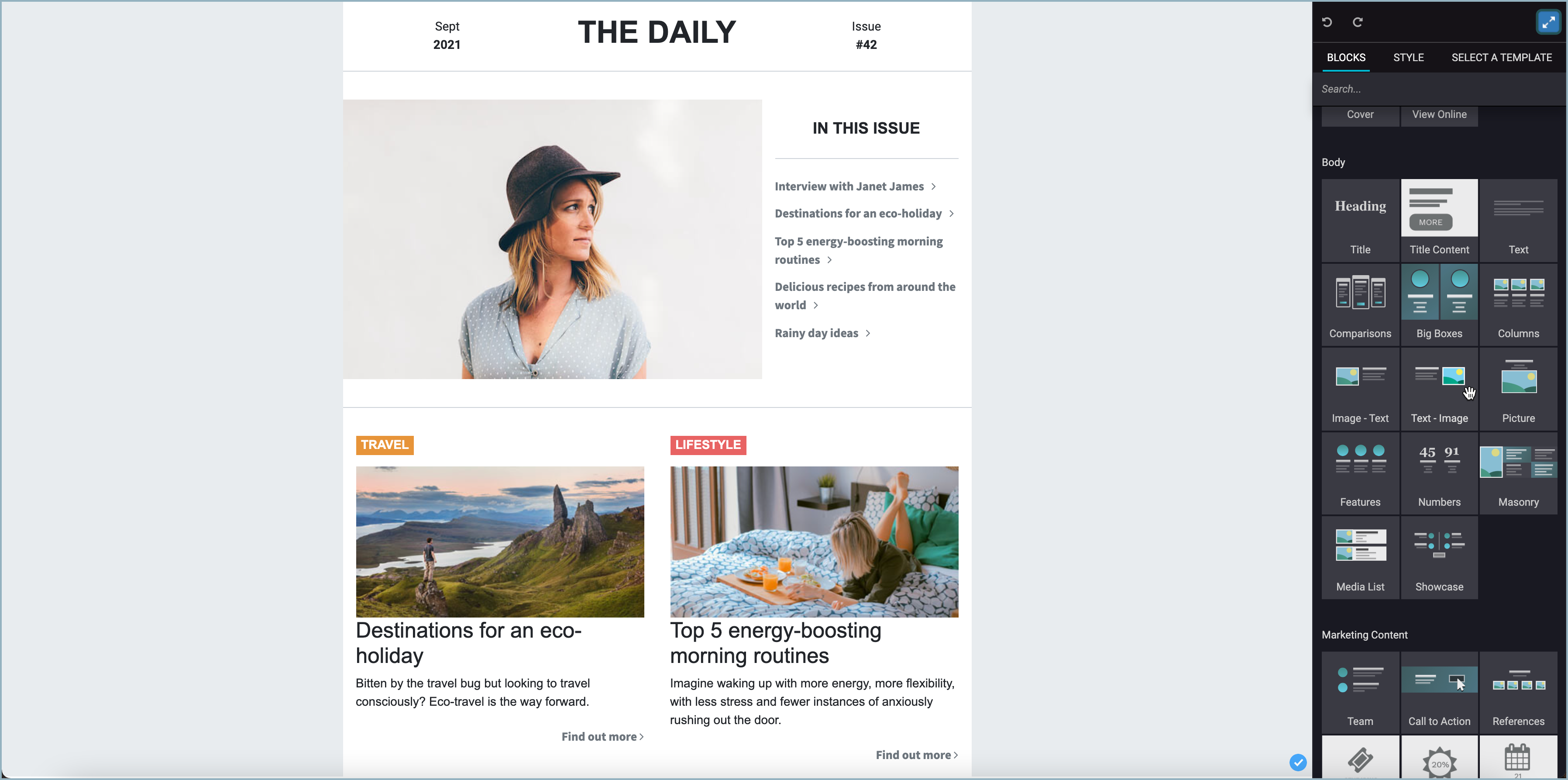 Odoo Email Marketing Building Blocks