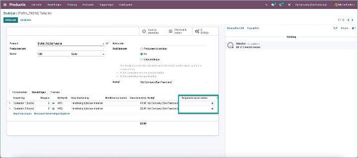 Odoo - Use variants only on certain by-product components