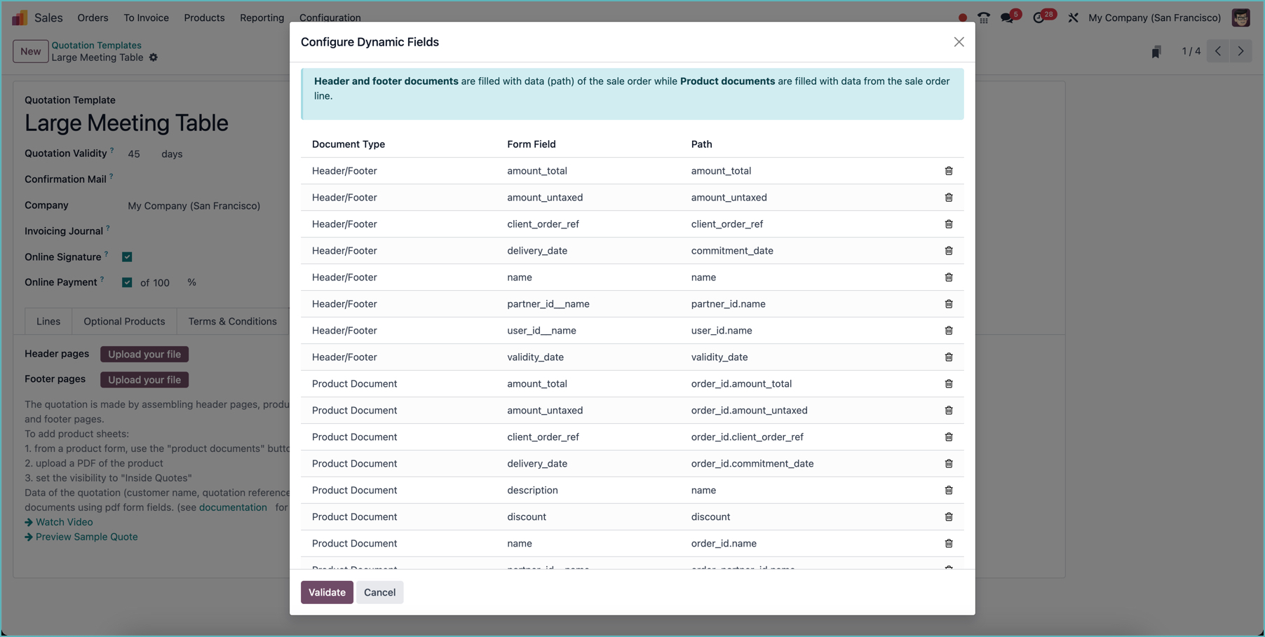 Offerte builder - Alle velden beschikbaar