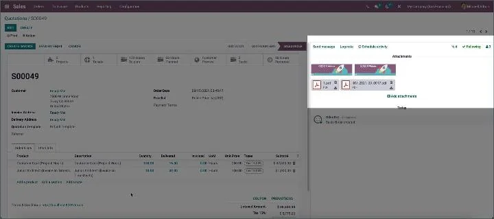 Odoo - Better distinction between PDF and image attachments