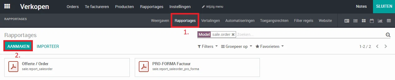 Odoo Studio Reports