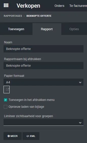 Odoo Studio paper format