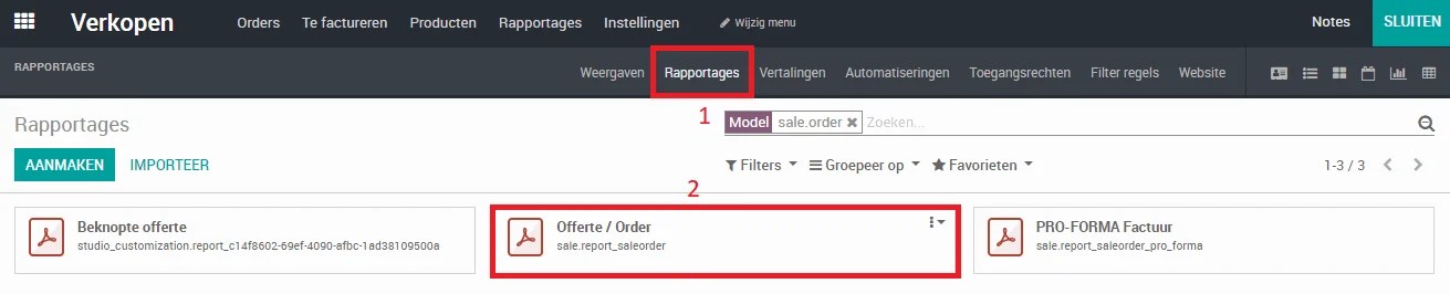 Modify Odoo Studio report