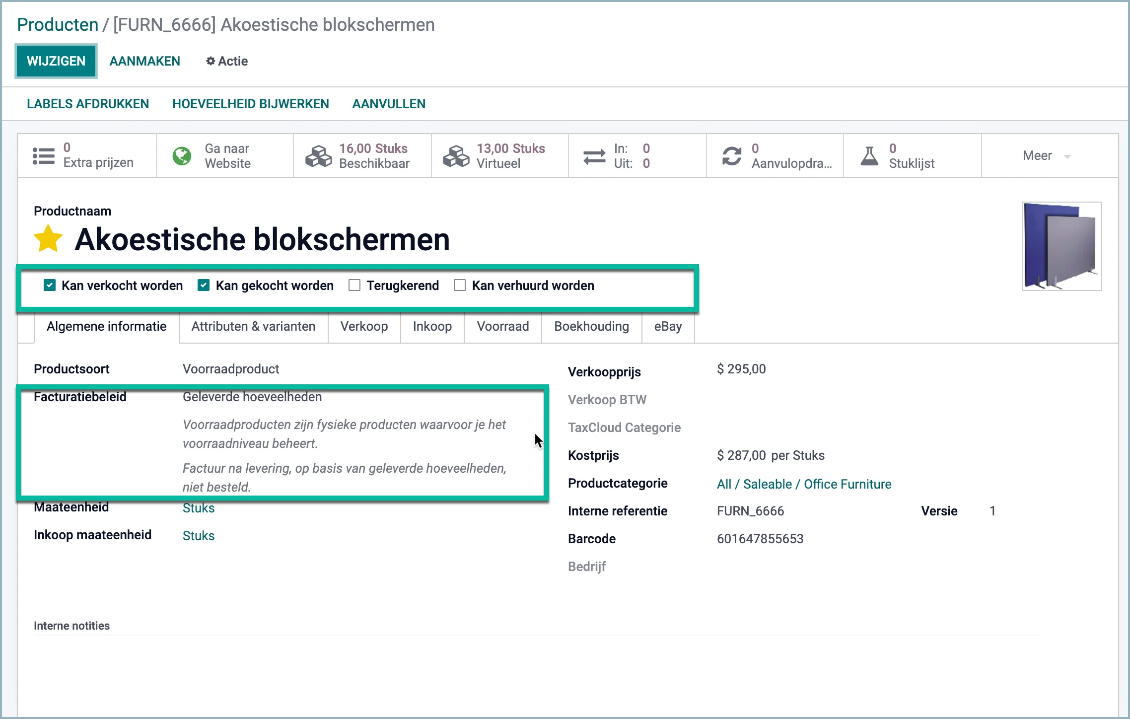 Odoo Improved display of product information - Odoo Experts