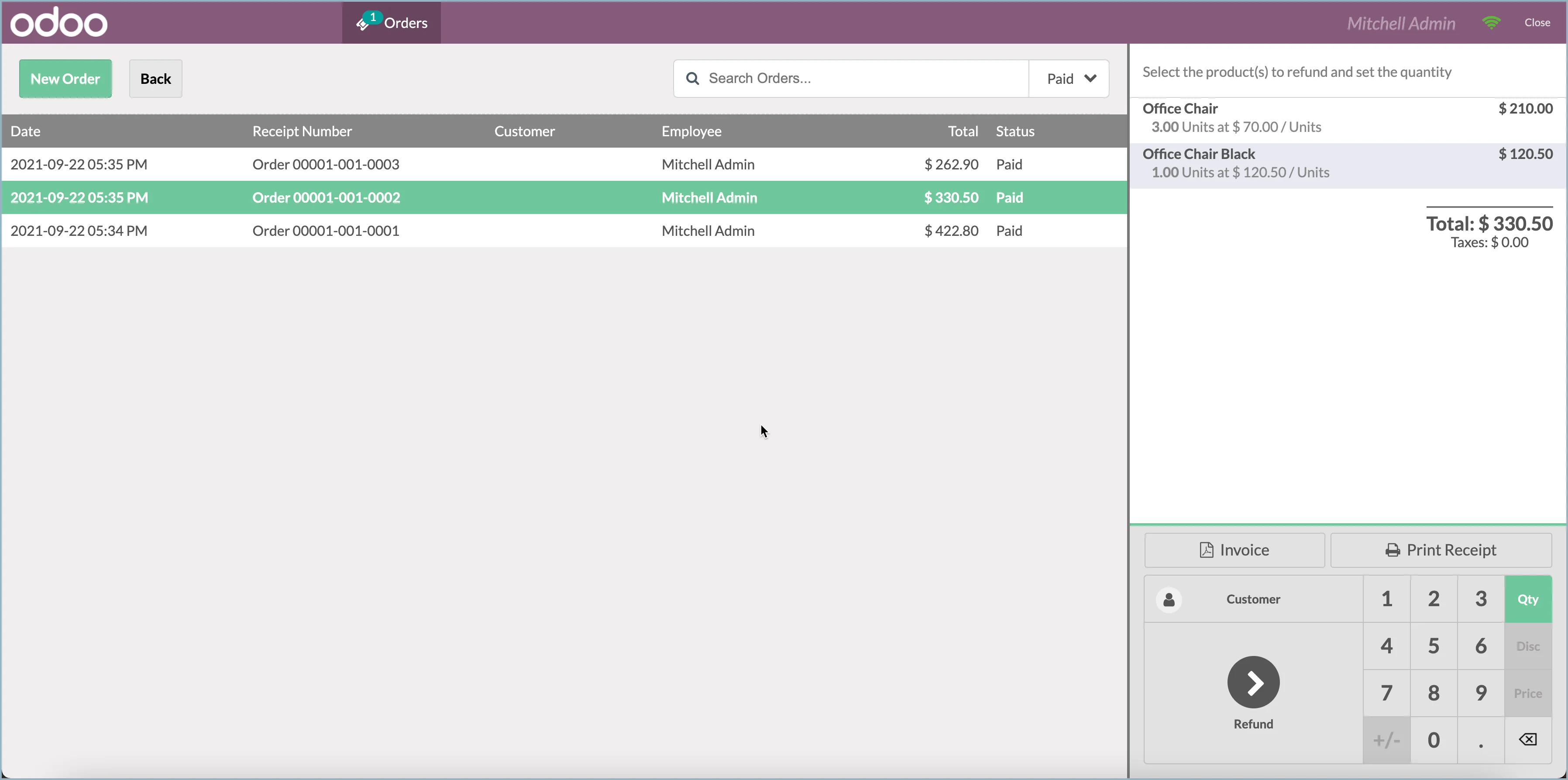 Odoo - Process returned products now