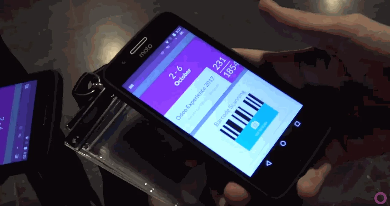 Odoo evenementen tickets barcode scannen