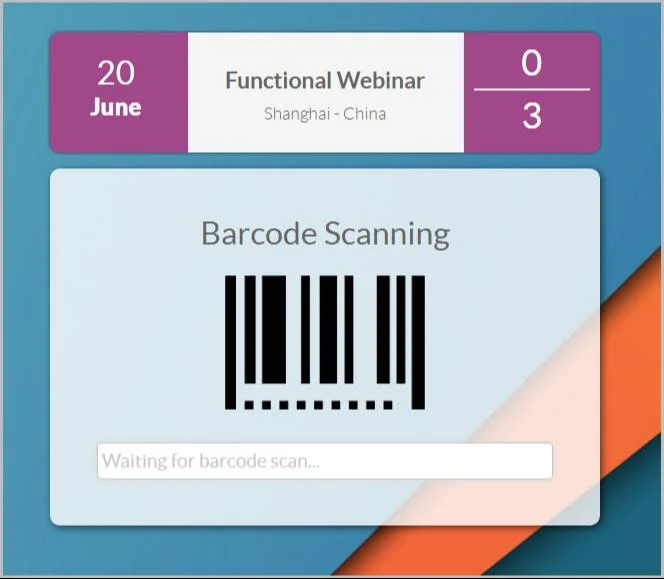 Odoo Events Scanning visitors
