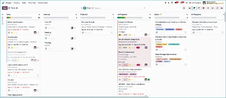 Odoo Rotten Tasks Project