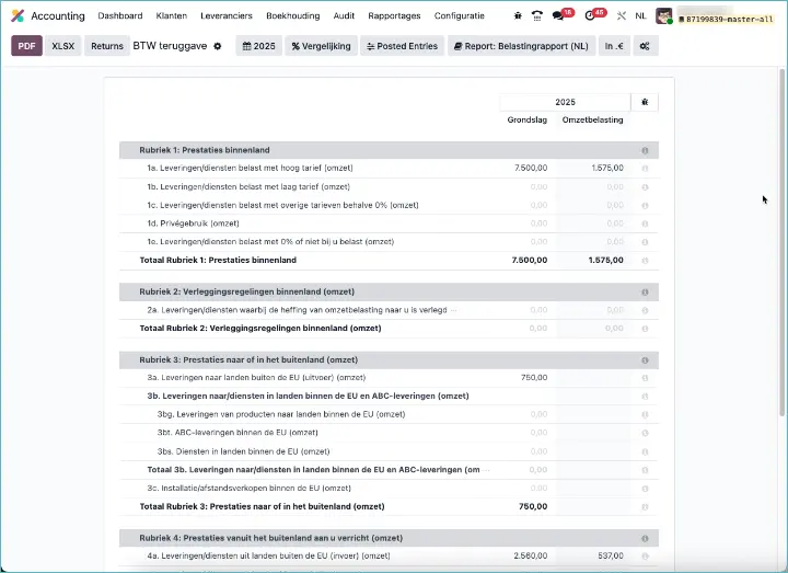 Dutch VAT reports