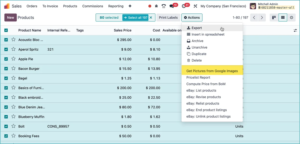 Get product images