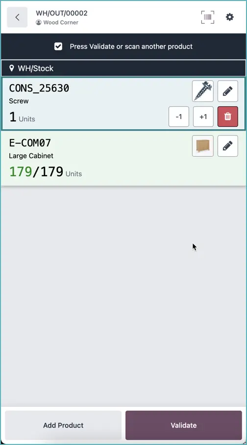 Inventory barcode