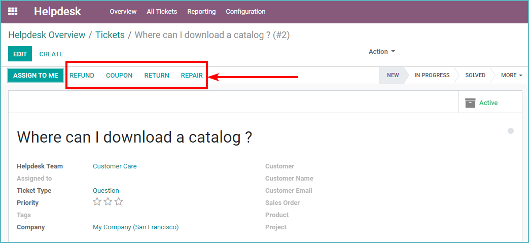 Odoo Field Service Navigate