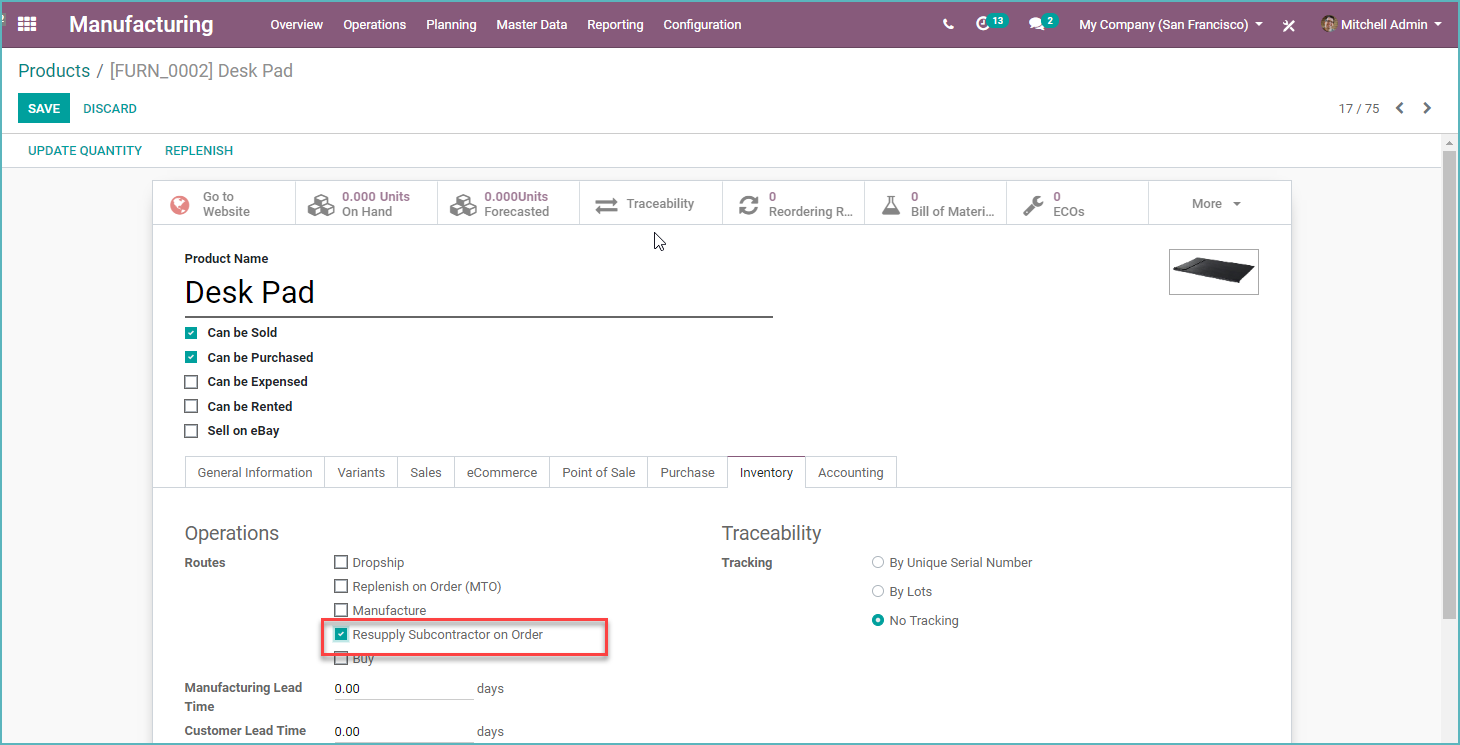 Odoo Field Service Navigate