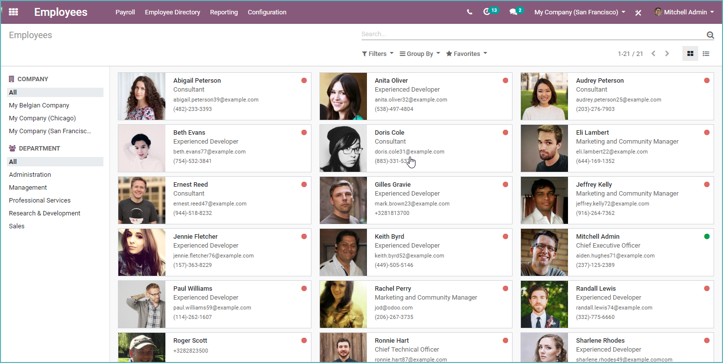 Odoo Field Service Navigate