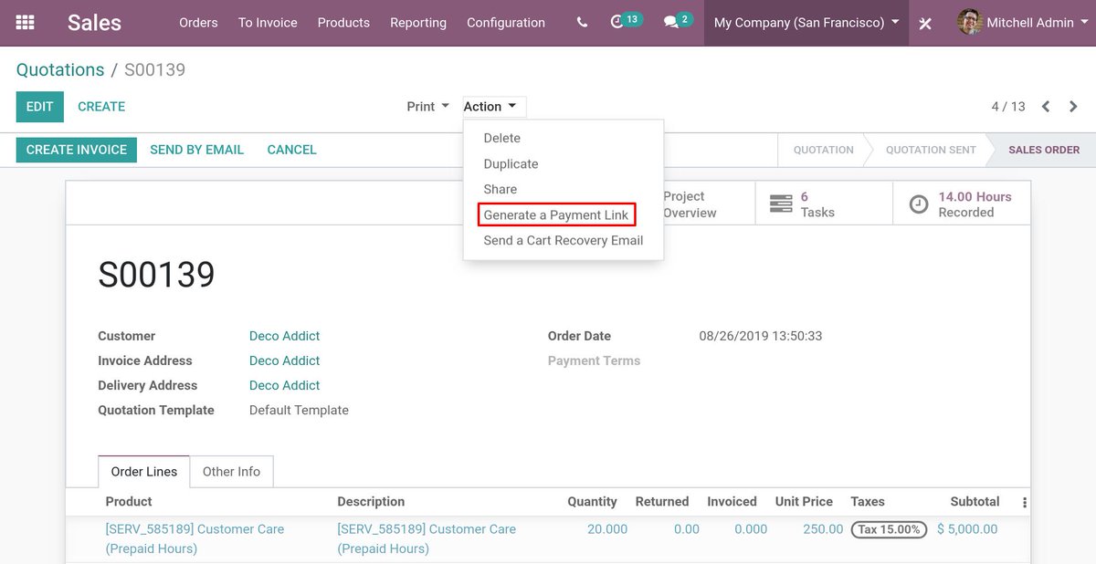Odoo Field Service Navigate